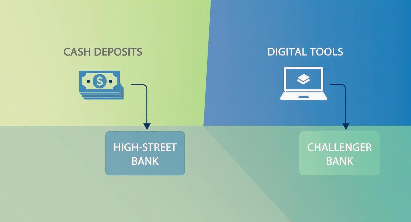 Infographic about how to set up a business bank account
