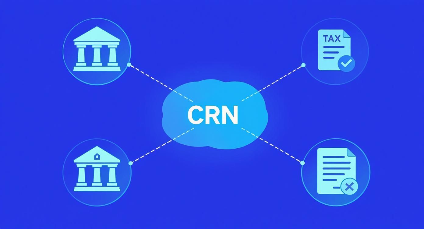 Infographic about what is the crn number