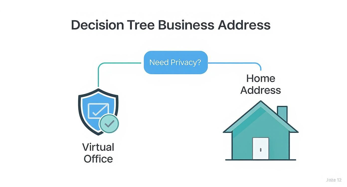 Infographic about business address for sole trader